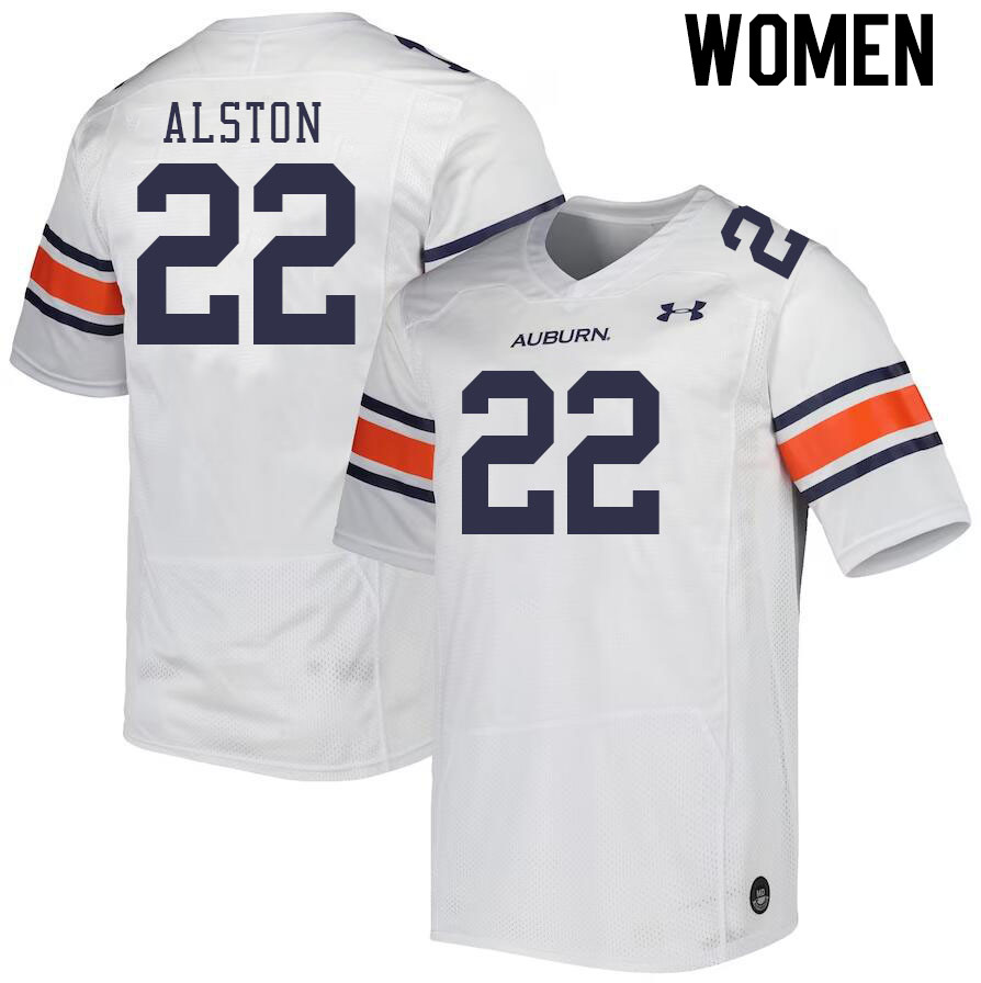 Women's Auburn Tigers #22 Damari Alston White 2023 College Stitched Football Jersey